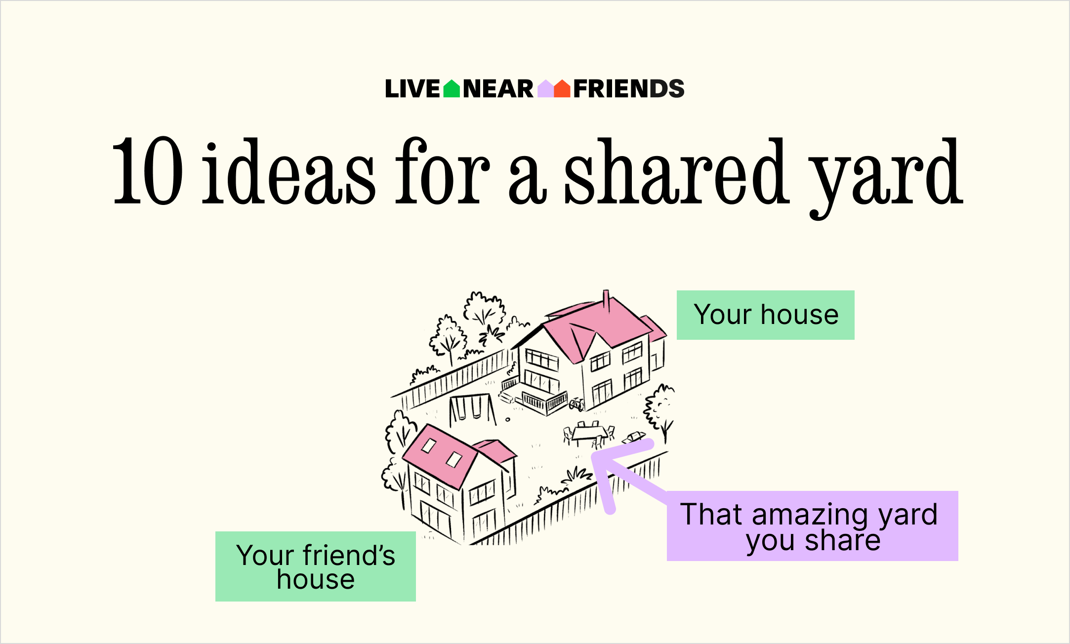 10 ideas for your future shared yard with friends